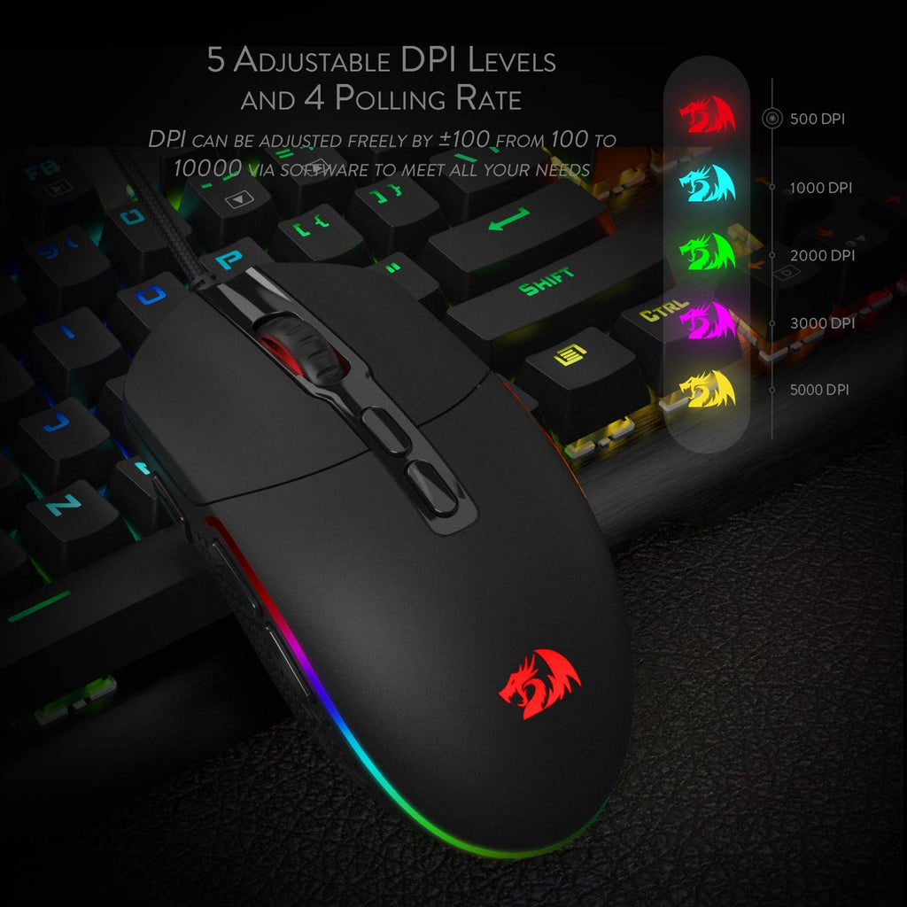 Pro E-Sports Gaming Mouse – RGB Backlit High-Performance Optical Mouse