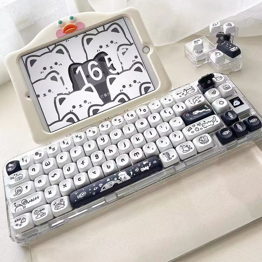 Black & white cat theme Keyboard