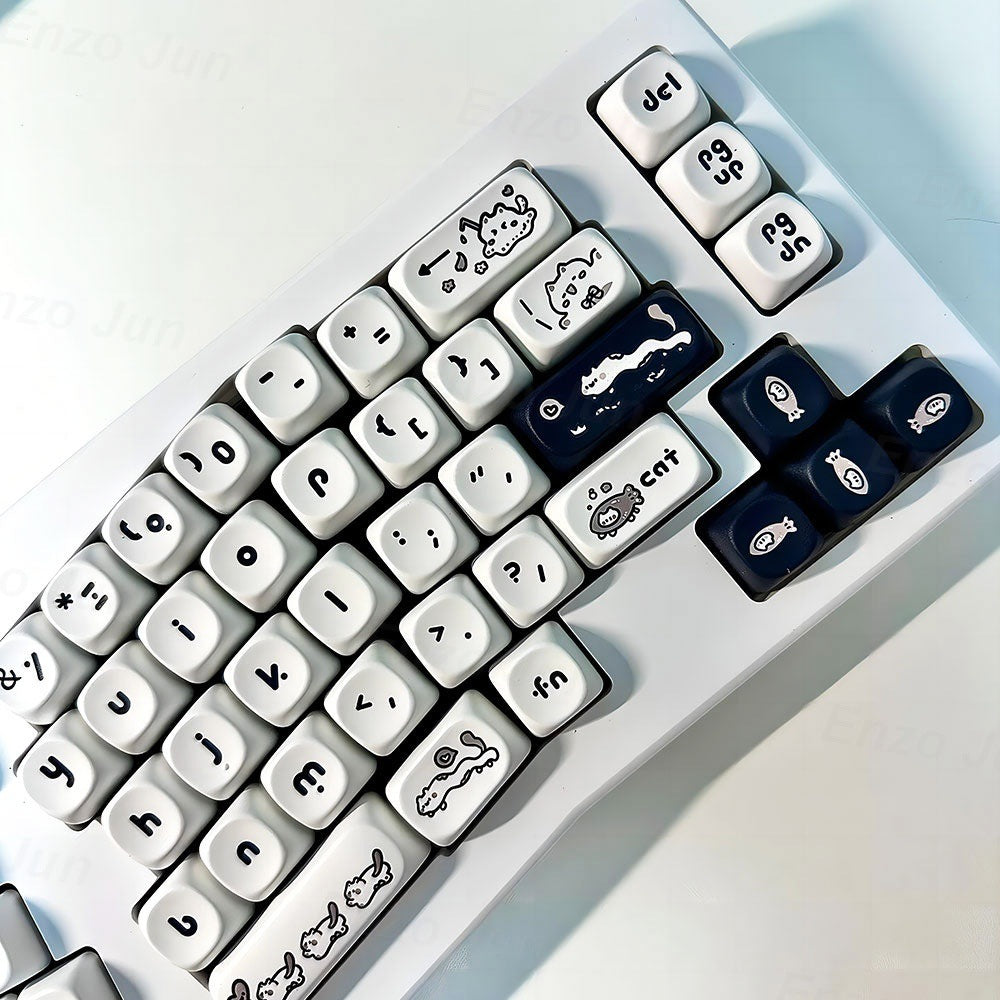 Black & white cat theme Keyboard