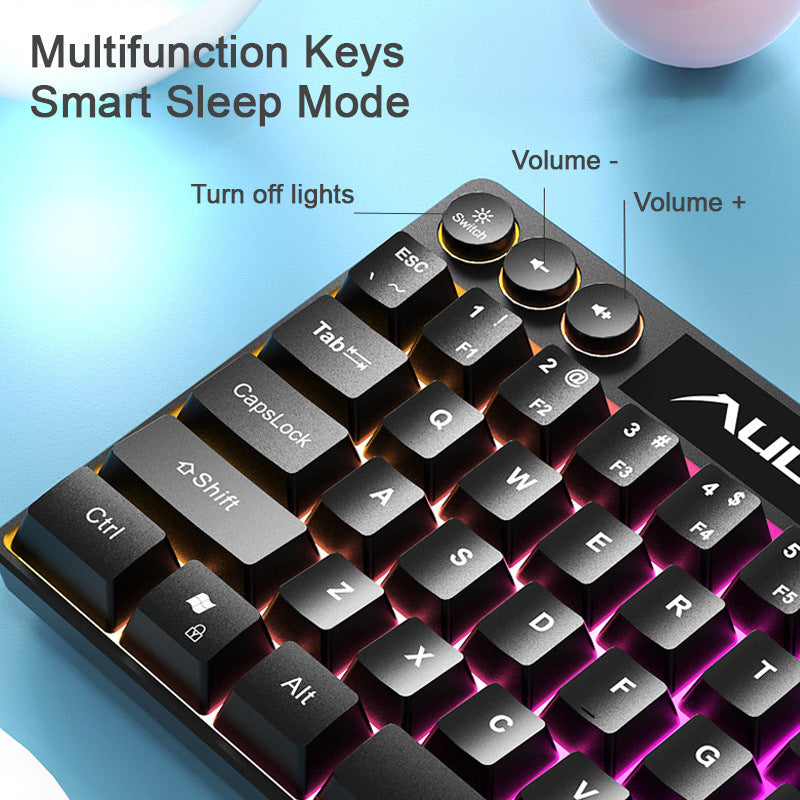 F3061 61-Key Compact RGB Gaming Keyboard