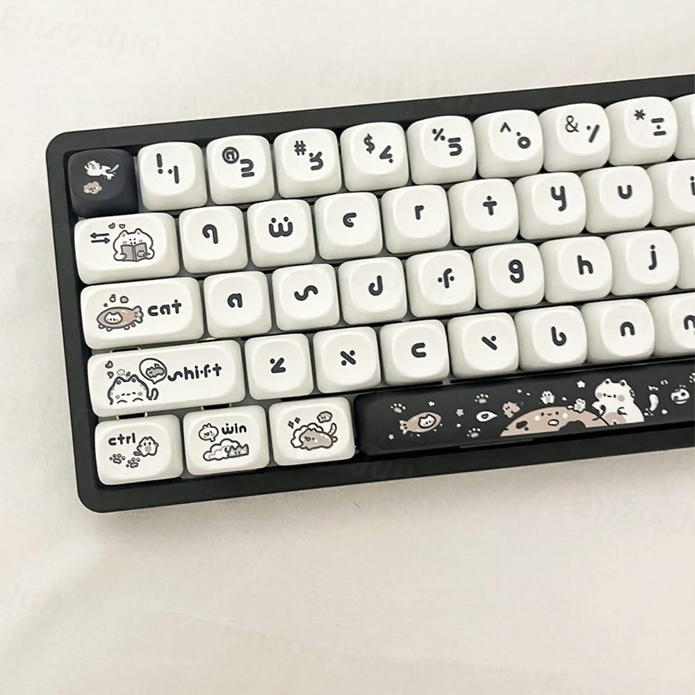 Black & white cat theme Keyboard