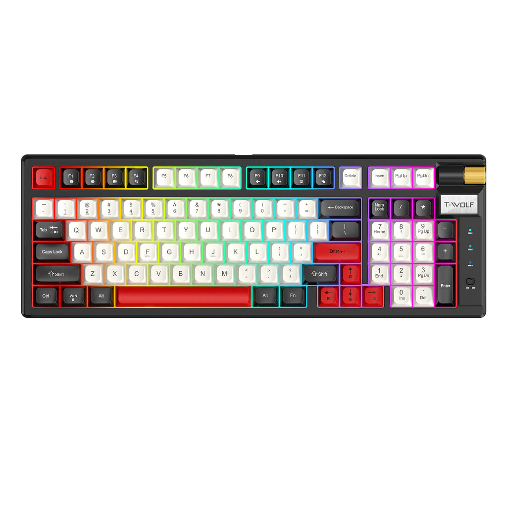 Bluetooth Mechanical Keyboard for Gaming | Rechargeable & RGB Backlit