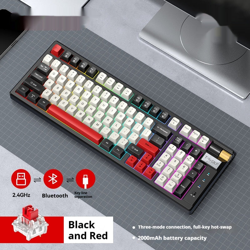 Bluetooth Mechanical Keyboard for Gaming | Rechargeable & RGB Backlit