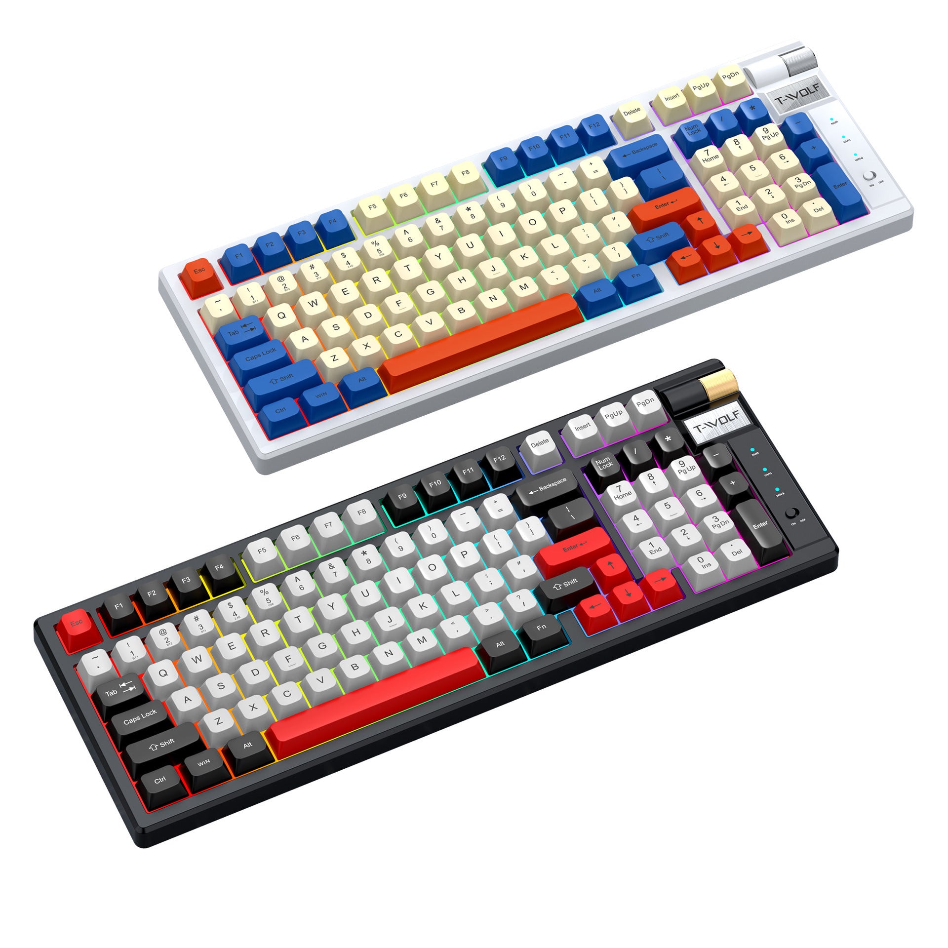 Bluetooth Mechanical Keyboard for Gaming | Rechargeable & RGB Backlit
