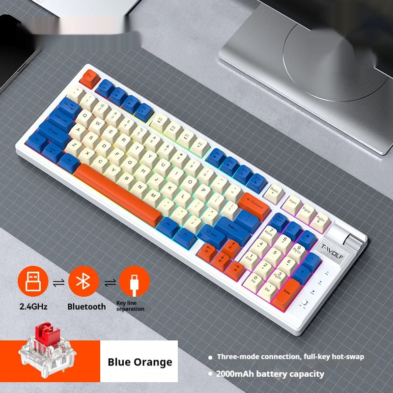 Bluetooth Mechanical Keyboard for Gaming | Rechargeable & RGB Backlit
